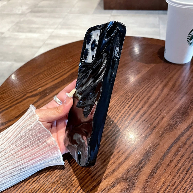 For iPhone 12 Pro Max Solid Color Wave Texture TPU Phone Case(Ginger) - iPhone 12 Pro Max Cases by PMC TechLife | Online Shopping South Africa | PMC TechLife
