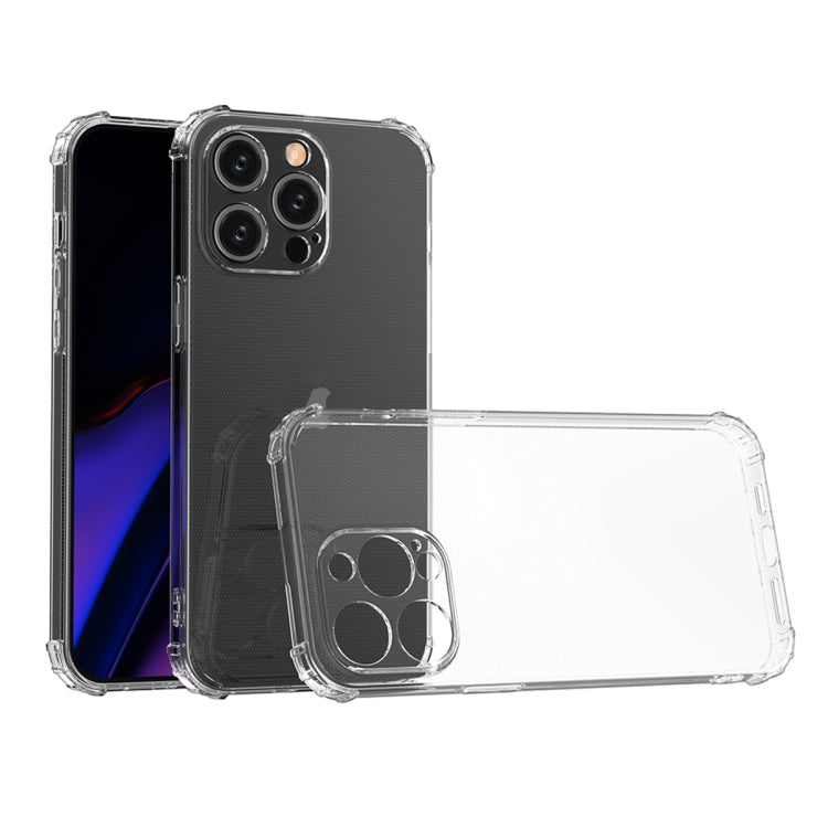 For iPhone 15 Pro Four-Corner Shockproof Clear TPU Phone Case(Transparent) - free shipping - PMC TechLife - Order now!