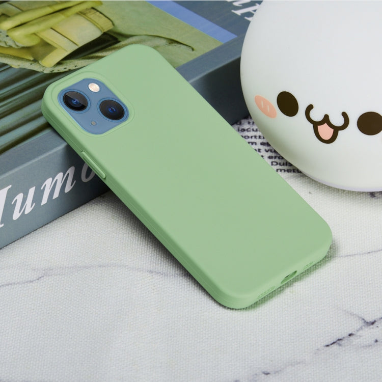 For iPhone 15 Solid Color Silicone Phone Case(Mint Green) - iPhone 15 Cases by PMC Jewellery | Online Shopping South Africa | PMC Jewellery