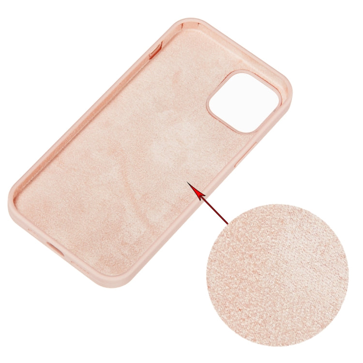 For iPhone 15 Solid Color Silicone Phone Case(Sand Pink) - iPhone 15 Cases by PMC TechLife | Online Shopping South Africa | PMC TechLife