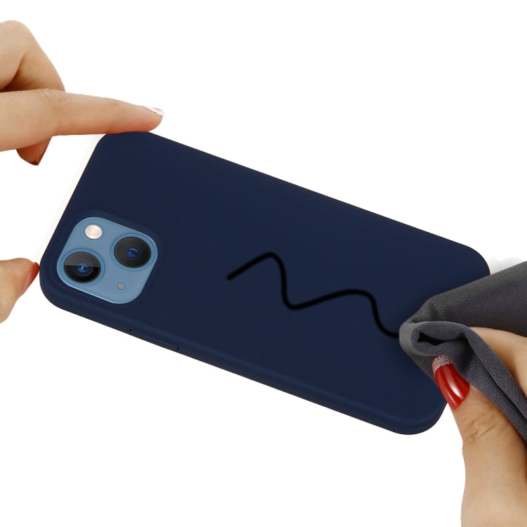 For iPhone 15 Solid Color Silicone Phone Case(Midnight Blue) - iPhone 15 Cases by PMC TechLife | Online Shopping South Africa | PMC TechLife
