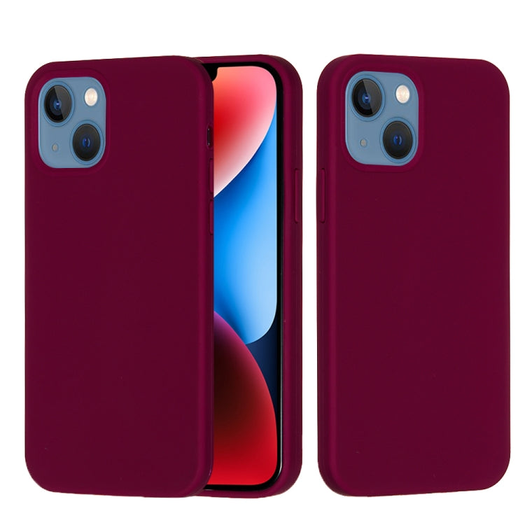 For iPhone 15 Solid Color Silicone Phone Case(Violet) - iPhone 15 Cases by PMC TechLife | Online Shopping South Africa | PMC TechLife