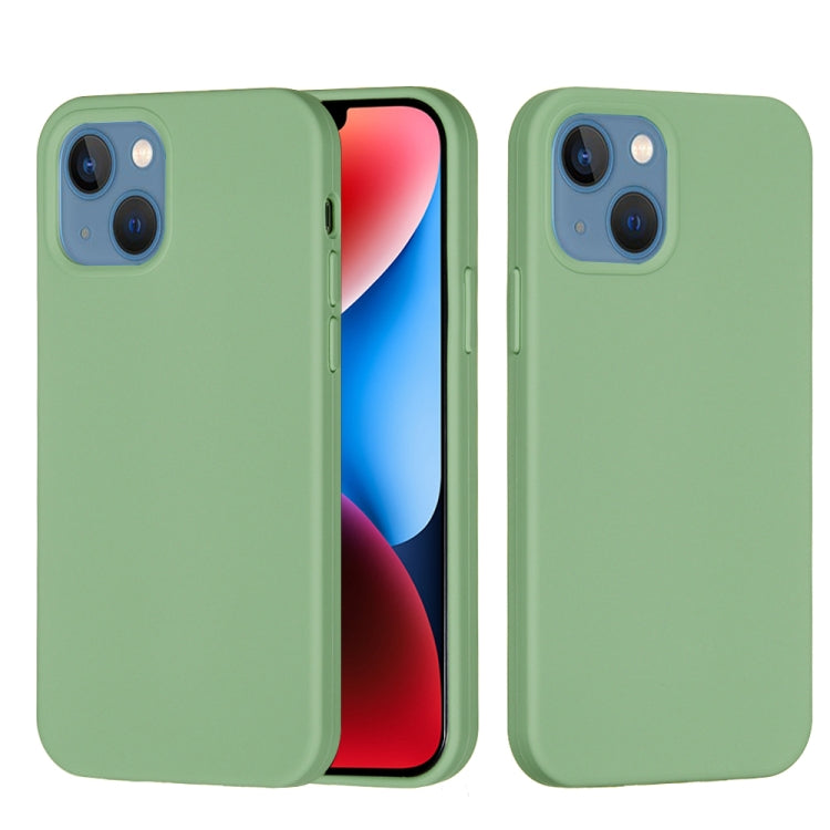 For iPhone 15 Plus Solid Color Silicone Phone Case(Mint Green) - iPhone 15 Plus Cases by PMC TechLife | Online Shopping South Africa | PMC TechLife