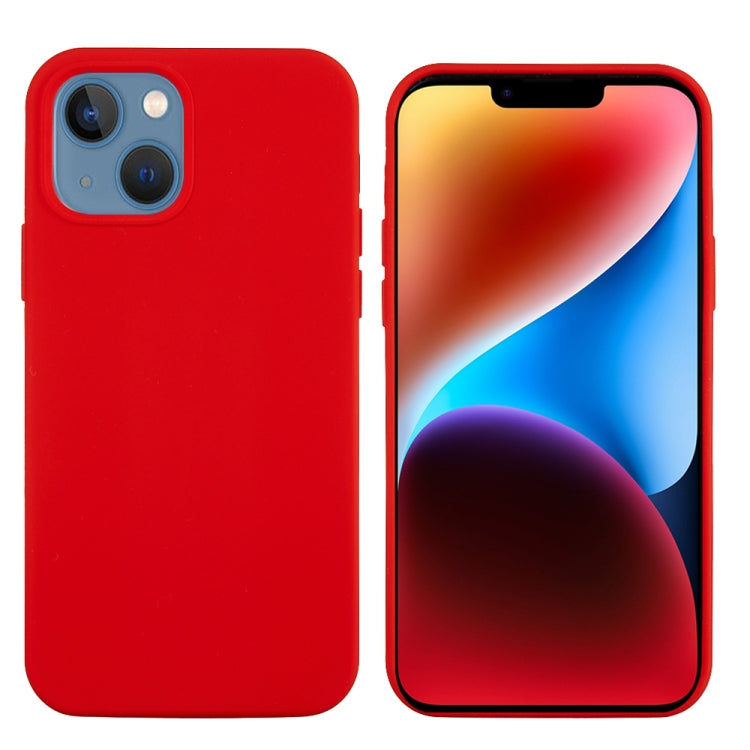 For iPhone 15 Plus Solid Color Silicone Phone Case(Red) - iPhone 15 Plus Cases by PMC TechLife | Online Shopping South Africa | PMC TechLife