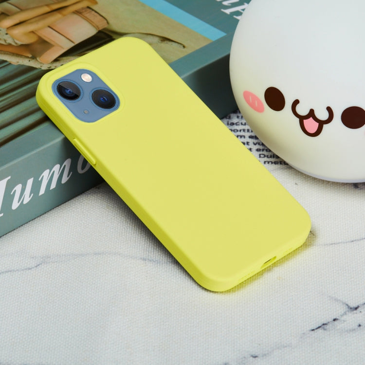 For iPhone 15 Plus Solid Color Silicone Phone Case(Lemon Yellow) - iPhone 15 Plus Cases by PMC TechLife | Online Shopping South Africa | PMC TechLife