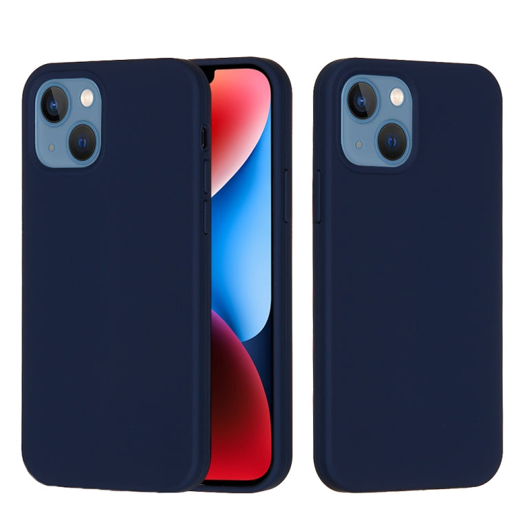 For iPhone 15 Plus Solid Color Silicone Phone Case(Midnight Blue) - iPhone 15 Plus Cases by PMC TechLife | Online Shopping South Africa | PMC TechLife