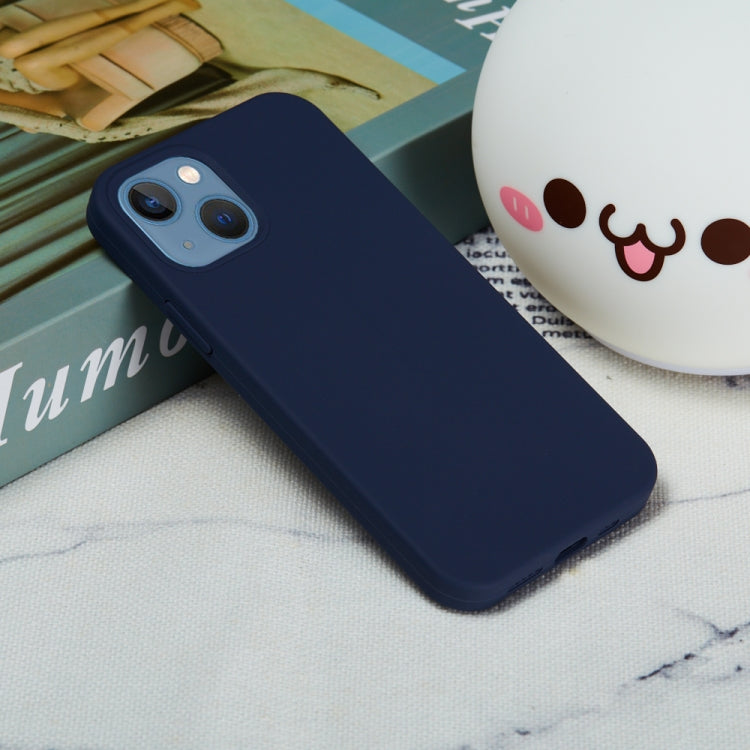 For iPhone 15 Plus Solid Color Silicone Phone Case(Midnight Blue) - iPhone 15 Plus Cases by PMC TechLife | Online Shopping South Africa | PMC TechLife