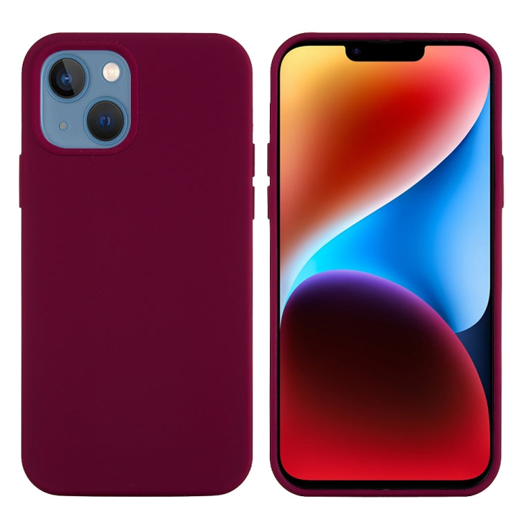 For iPhone 15 Plus Solid Color Silicone Phone Case(Violet) - iPhone 15 Plus Cases by PMC TechLife | Online Shopping South Africa | PMC TechLife