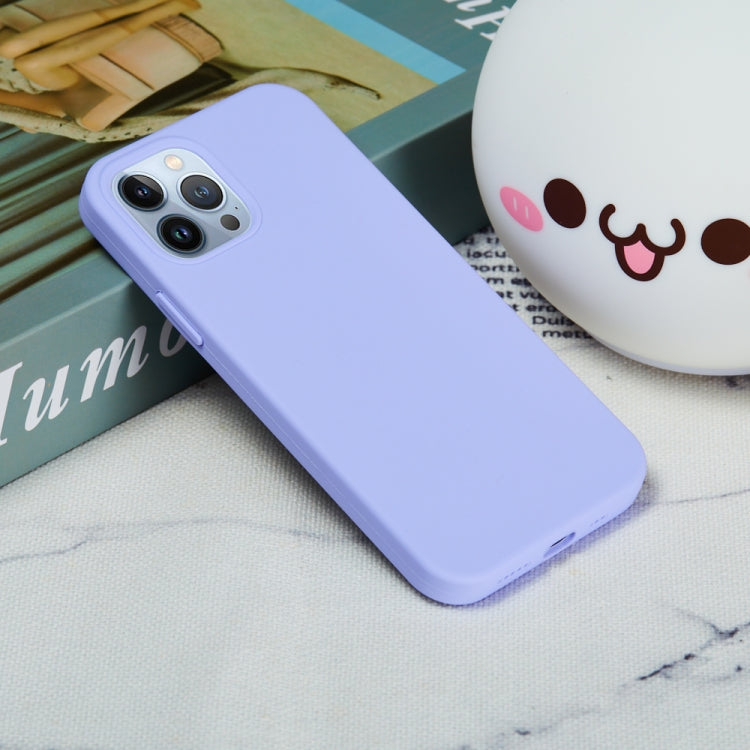For iPhone 15 Pro Solid Color Silicone Phone Case(Purple) - iPhone 15 Pro Cases by PMC TechLife | Online Shopping South Africa | PMC TechLife