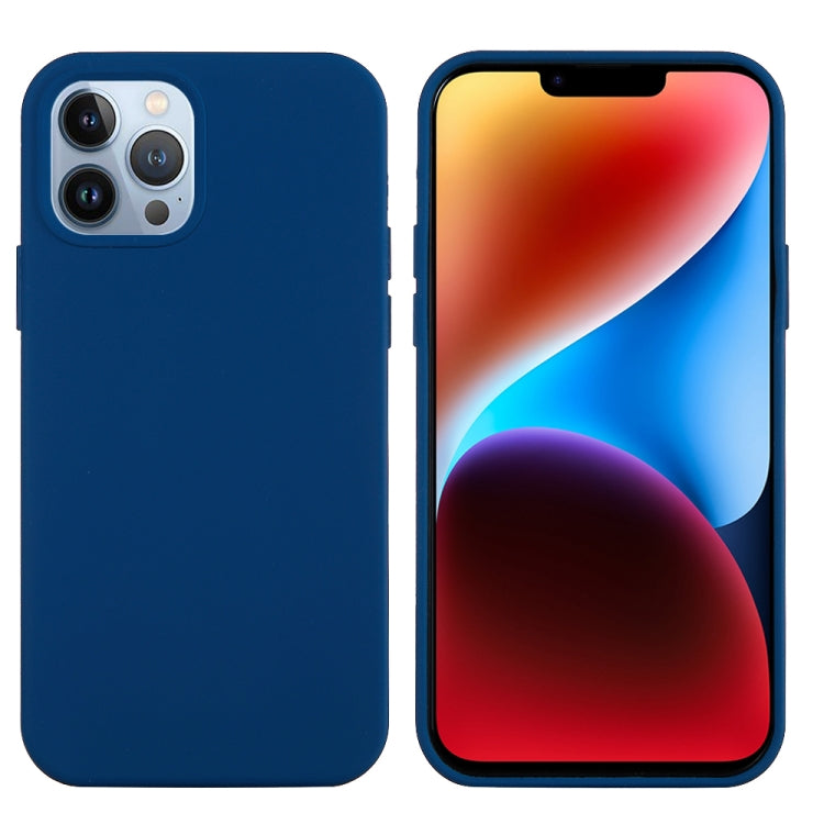 For iPhone 15 Pro Solid Color Silicone Phone Case(Cobalt Blue) - iPhone 15 Pro Cases by PMC TechLife | Online Shopping South Africa | PMC TechLife