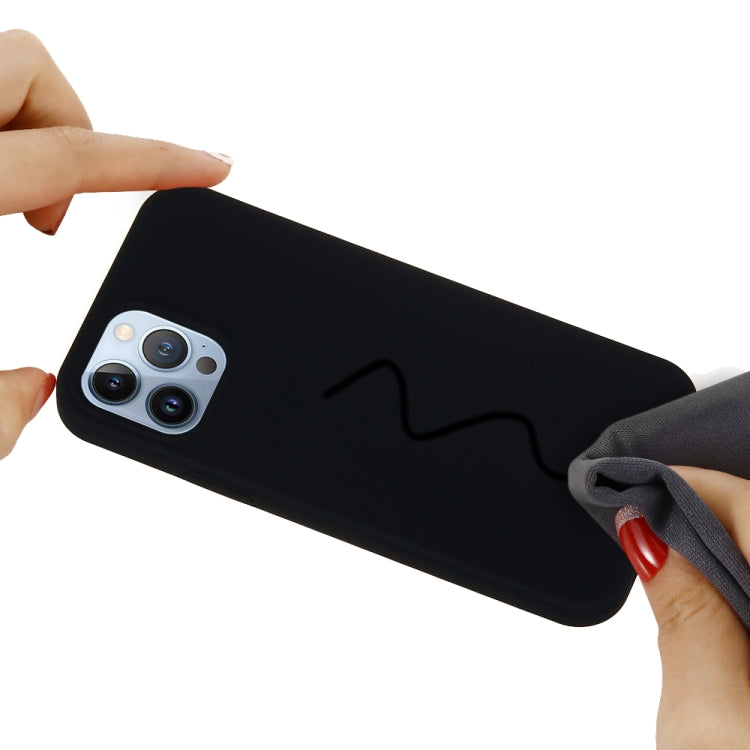 For iPhone 15 Pro Solid Color Silicone Phone Case(Black) - iPhone 15 Pro Cases by PMC TechLife | Online Shopping South Africa | PMC TechLife