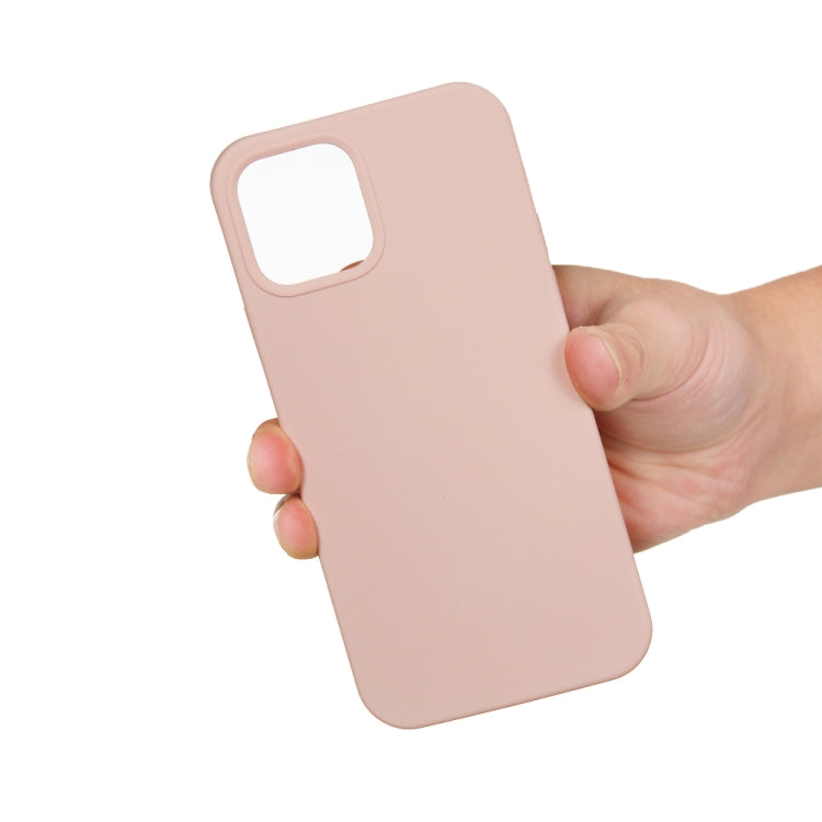 For iPhone 15 Pro Solid Color Silicone Phone Case(Sand Pink) - iPhone 15 Pro Cases by PMC Jewellery | Online Shopping South Africa | PMC Jewellery