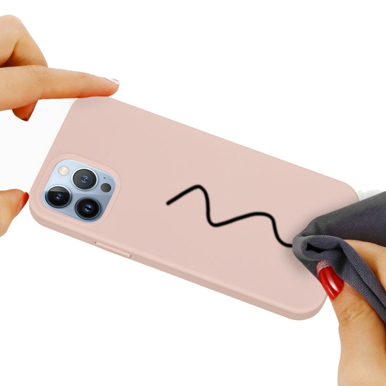 For iPhone 15 Pro Solid Color Silicone Phone Case(Sand Pink) - iPhone 15 Pro Cases by PMC TechLife | Online Shopping South Africa | PMC TechLife