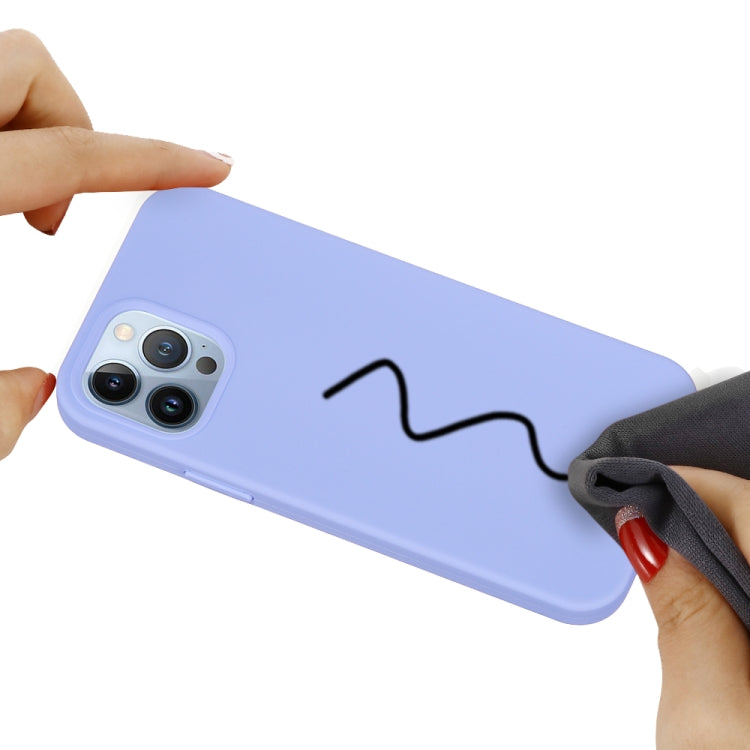 For iPhone 15 Pro Max Solid Color Silicone Phone Case(Purple) - iPhone 15 Pro Max Cases by PMC TechLife | Online Shopping South Africa | PMC TechLife