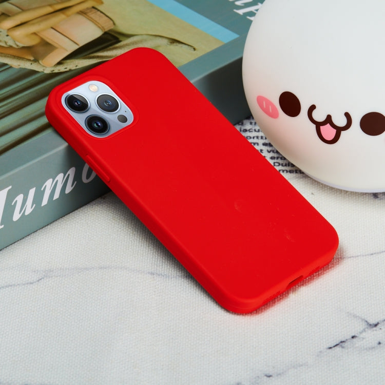 For iPhone 15 Pro Max Solid Color Silicone Phone Case(Red) - iPhone 15 Pro Max Cases by PMC TechLife | Online Shopping South Africa | PMC TechLife