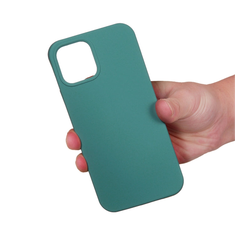 For iPhone 15 Pro Max Solid Color Silicone Phone Case(Pine Needle Green) - iPhone 15 Pro Max Cases by PMC Jewellery | Online Shopping South Africa | PMC Jewellery