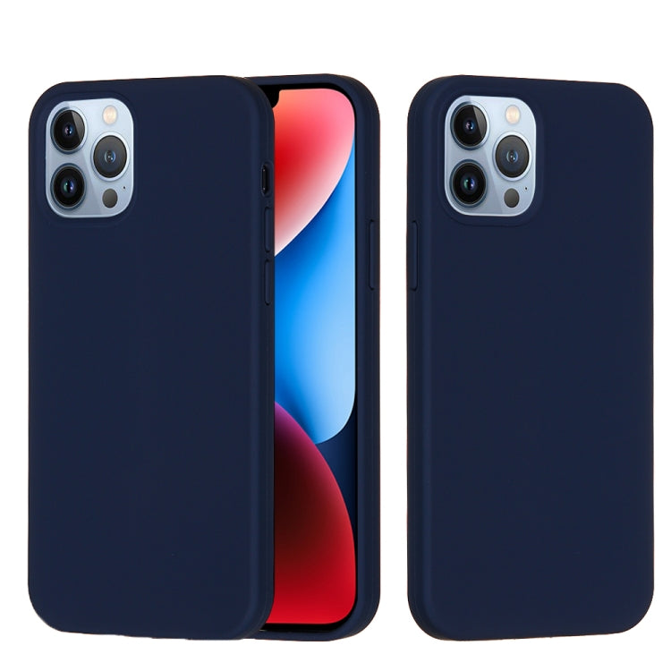 For iPhone 15 Pro Max Solid Color Silicone Phone Case(Midnight Blue) - iPhone 15 Pro Max Cases by PMC Jewellery | Online Shopping South Africa | PMC Jewellery