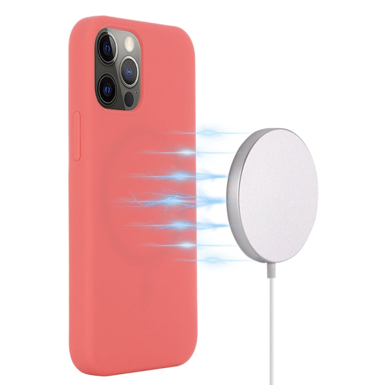 For iPhone 15 Pro Max Shockproof Silicone Magsafe Phone Case(Pink Orange) - free shipping - PMC TechLife - Order now!