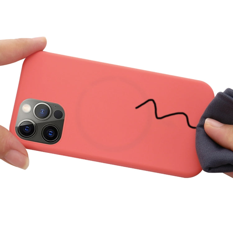 For iPhone 15 Pro Max Shockproof Silicone Magsafe Phone Case(Pink Orange) - free shipping - PMC TechLife - Order now!