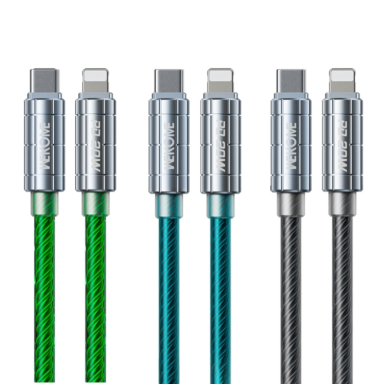 WK WDC-205 PD 20W USB-C/Type-C to 8 Pin Super Fast Charge Data Cable, Length: 1m(Green) - free shipping - PMC TechLife - Order now!