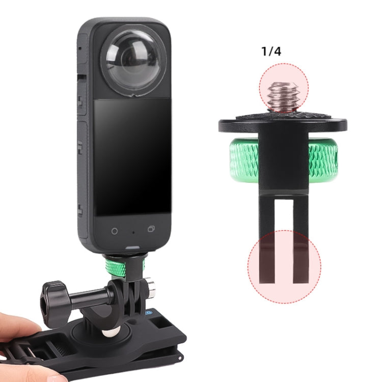 1/4 inch Screw Adjustable Metal Action Camera Adapter(Black) - Connection Mount by PMC TechLife | Online Shopping South Africa | PMC TechLife