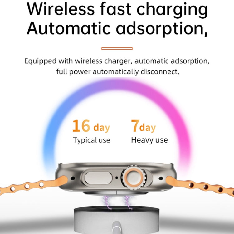 WS-E9 Ultra 2.2 inch IP67 Waterproof Silicone Band Smart Watch, Support Heart Rate / NFC(Silver) - Smart Watches by PMC TechLife | Online Shopping South Africa | PMC TechLife