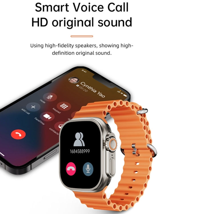 WS-E9 Ultra 2.2 inch IP67 Waterproof Silicone Band Smart Watch, Support Heart Rate / NFC(Blue) - Smart Watches by PMC TechLife | Online Shopping South Africa | PMC TechLife | Buy Now Pay Later Mobicred