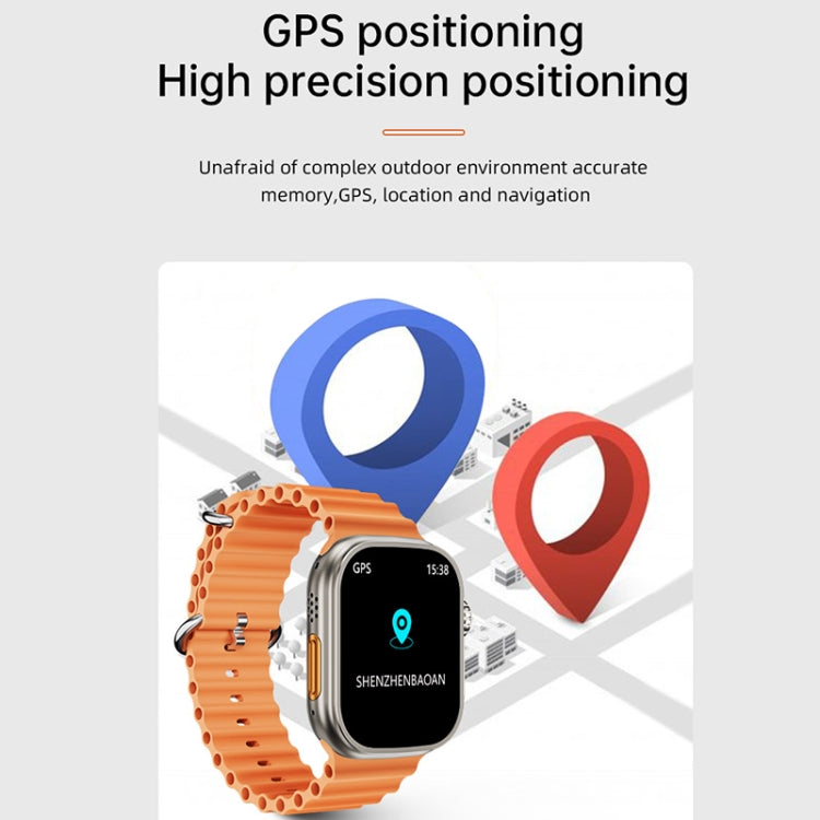 WS-E9 Ultra 2.2 inch IP67 Waterproof Silicone Band Smart Watch, Support Heart Rate / NFC(Silver) - Smart Watches by PMC TechLife | Online Shopping South Africa | PMC TechLife