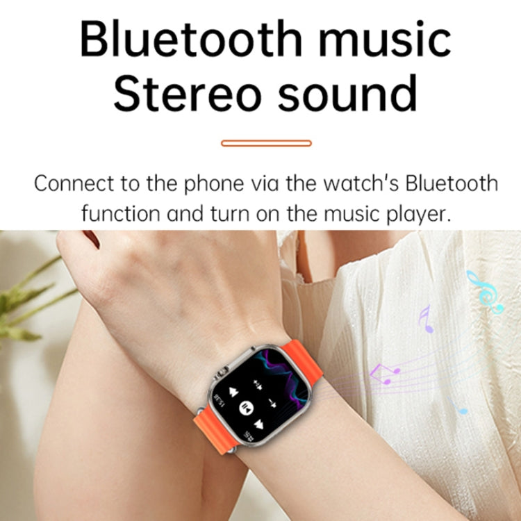 WS-E9 Ultra 2.2 inch IP67 Waterproof Ocean Silicone Band Smart Watch, Support Heart Rate / NFC(Blue) - Smart Watches by PMC TechLife | Online Shopping South Africa | PMC TechLife | Buy Now Pay Later Mobicred