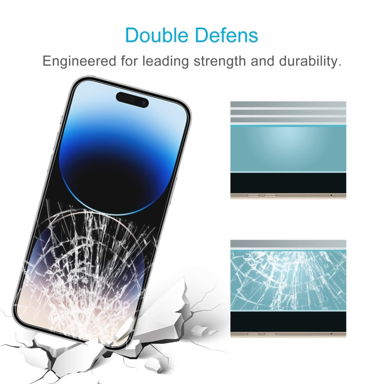 For iPhone 15 Plus / 15 Pro Max 0.26mm 9H 2.5D High Aluminum Tempered Glass Film - free shipping - PMC TechLife - Order now!
