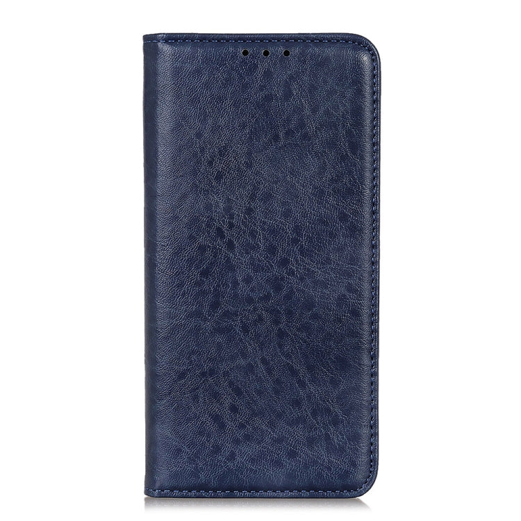 For iPhone 15 Pro Magnetic Crazy Horse Texture Horizontal Flip Leather Phone Case(Blue) - free shipping - PMC TechLife - Order now!