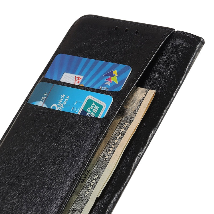 For iPhone 15 Magnetic Crazy Horse Texture Horizontal Flip Leather Phone Case(Black) - free shipping - PMC TechLife - Order now!