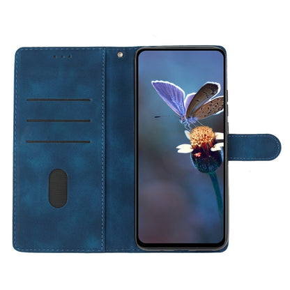 For TCL 405 / 406 / 408 Flower Butterfly Embossing Pattern Leather Phone Case(Blue) - More Brand by PMC Jewellery | Online Shopping South Africa | PMC Jewellery