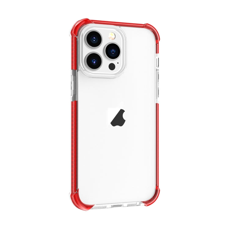 For iPhone 15 Pro Four-corner Shockproof TPU + Acrylic Phone Case(Red) - iPhone 15 Pro Cases by PMC TechLife | Online Shopping South Africa | PMC TechLife