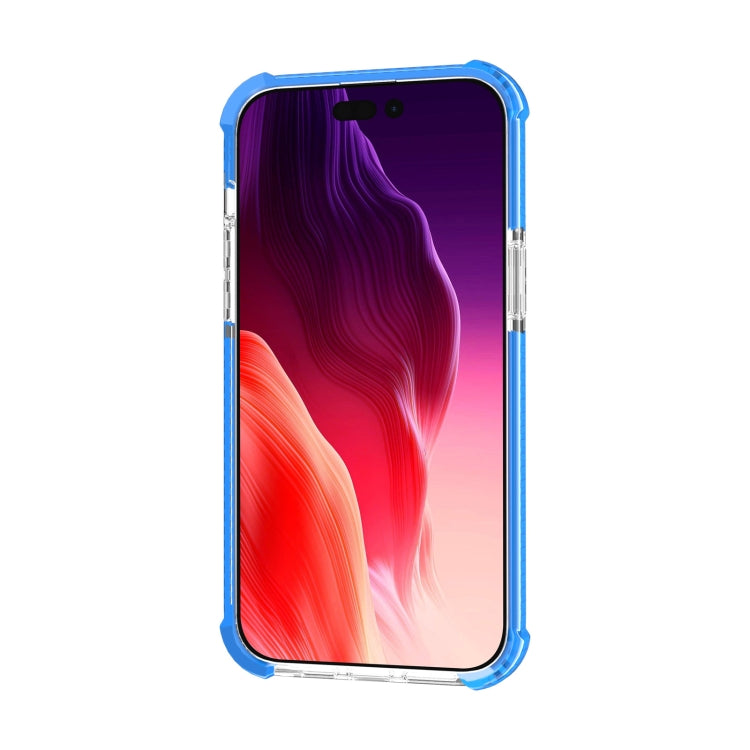 For iPhone 15 Plus Four-corner Shockproof TPU + Acrylic Phone Case(Blue) - iPhone 15 Plus Cases by PMC TechLife | Online Shopping South Africa | PMC TechLife