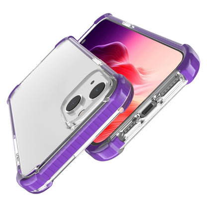 For iPhone 15 Plus Four-corner Shockproof TPU + Acrylic Phone Case(Purple) - iPhone 15 Plus Cases by PMC Jewellery | Online Shopping South Africa | PMC Jewellery