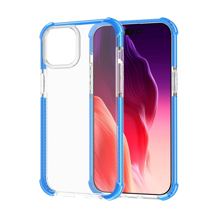 For iPhone 15 Four-corner Shockproof TPU Hybrid Acrylic Phone Case(Blue) - iPhone 15 Cases by PMC TechLife | Online Shopping South Africa | PMC TechLife | Buy Now Pay Later Mobicred