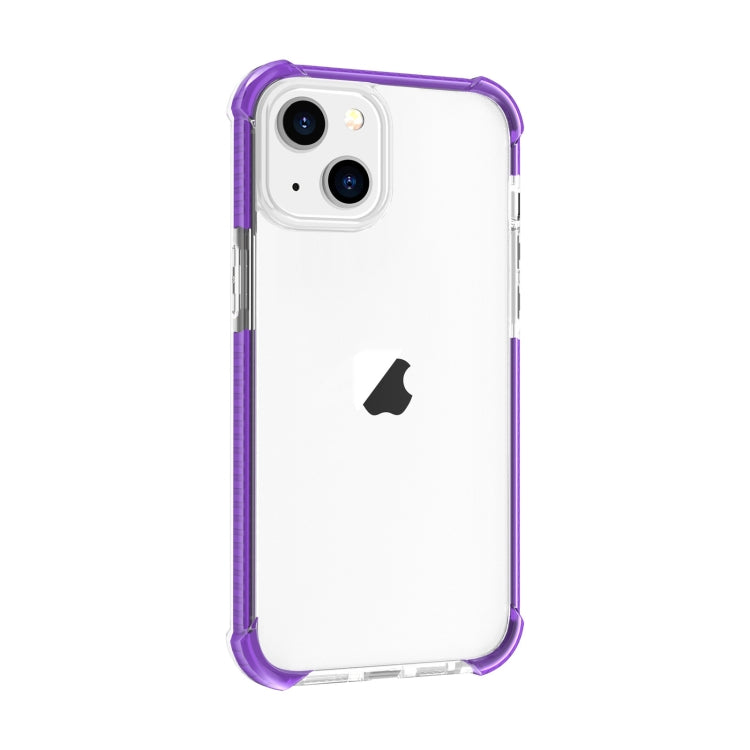 For iPhone 15 Four-corner Shockproof TPU + Acrylic Phone Case(Purple) - iPhone 15 Cases by PMC TechLife | Online Shopping South Africa | PMC TechLife