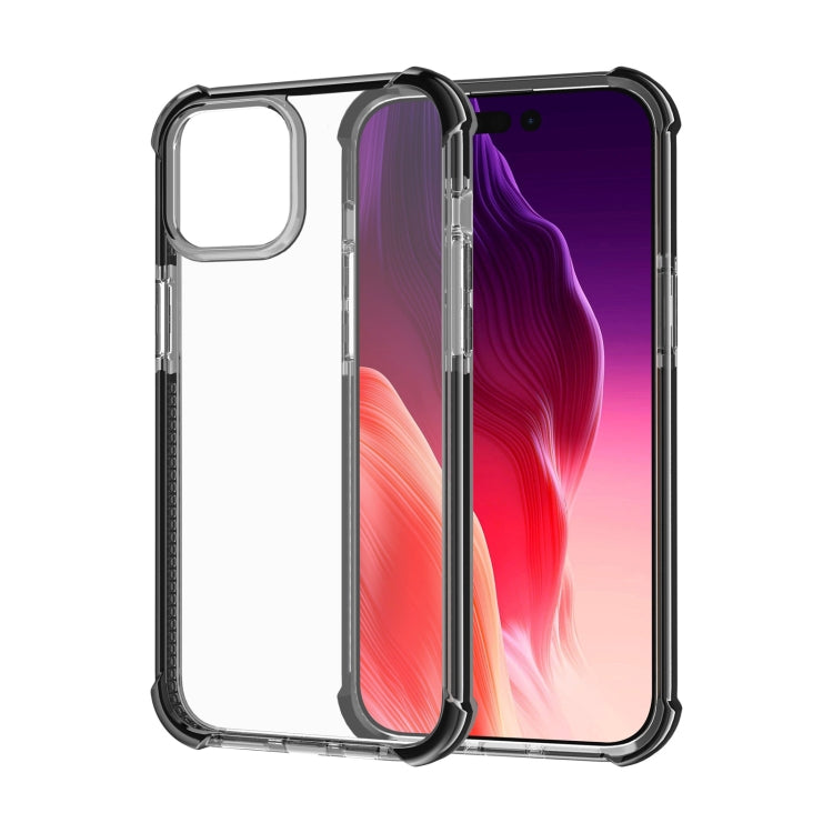 For iPhone 15 Four-corner Shockproof TPU + Acrylic Phone Case(Black) - iPhone 15 Cases by PMC TechLife | Online Shopping South Africa | PMC TechLife