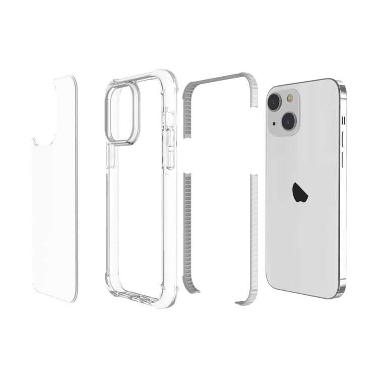 For iPhone 15 Four-corner Shockproof TPU + Acrylic Phone Case(Transparent) - iPhone 15 Cases by PMC Jewellery | Online Shopping South Africa | PMC Jewellery