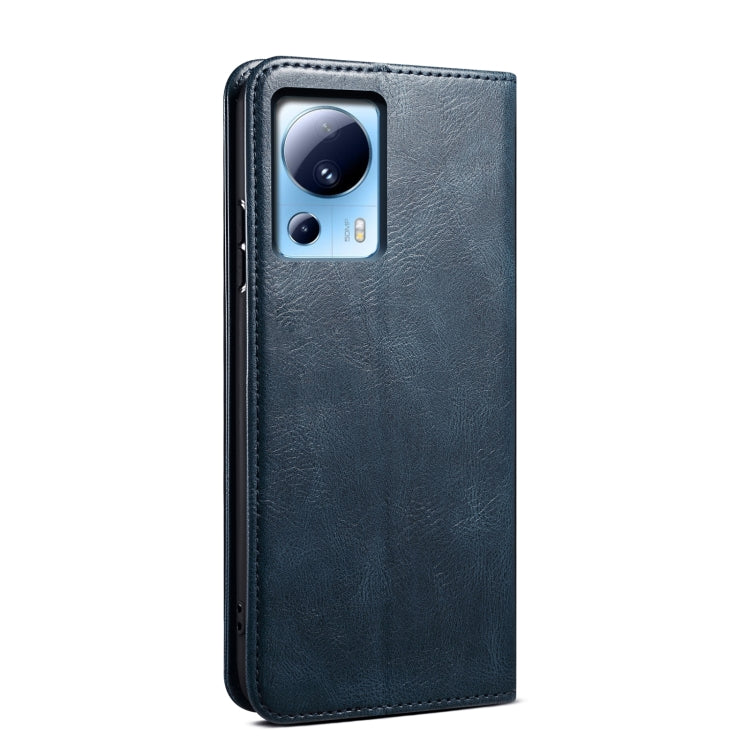 For Xiaomi 13 Lite / Civi 2 Oil Wax Crazy Horse Texture Leather Phone Case(Blue) - free shipping - PMC TechLife - Order now!