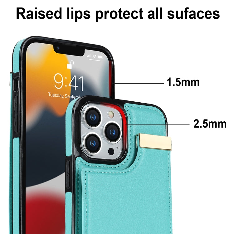 For iPhone 11 Pro Max Metal Buckle Card Slots Phone Case(Green) - free shipping - PMC TechLife - Order now!