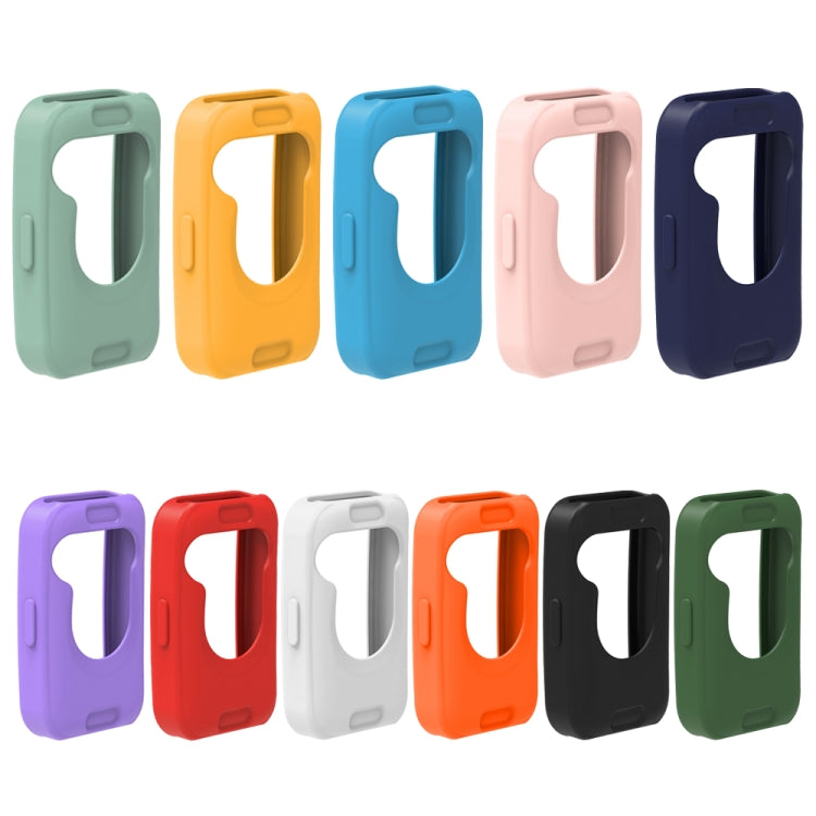 For Huawei Band 8 Silicone Protective Case + Silicone Watch Band Kit(Purple) - Watch Bands by PMC TechLife | Online Shopping South Africa | PMC TechLife