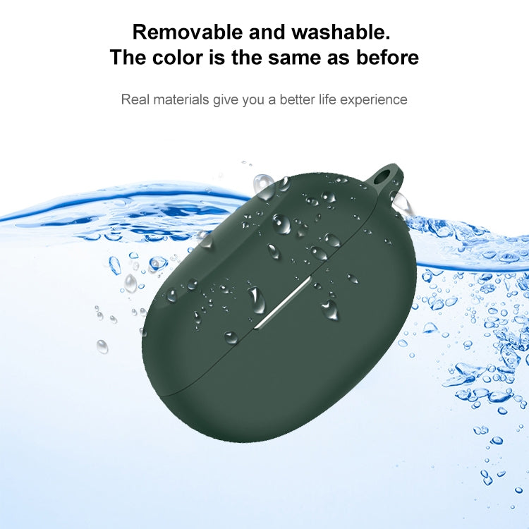 For Realme Buds Air5 Pro Wireless Earphone Silicone Protective Case(Dark Green) - Other Earphone Case by PMC TechLife | Online Shopping South Africa | PMC TechLife