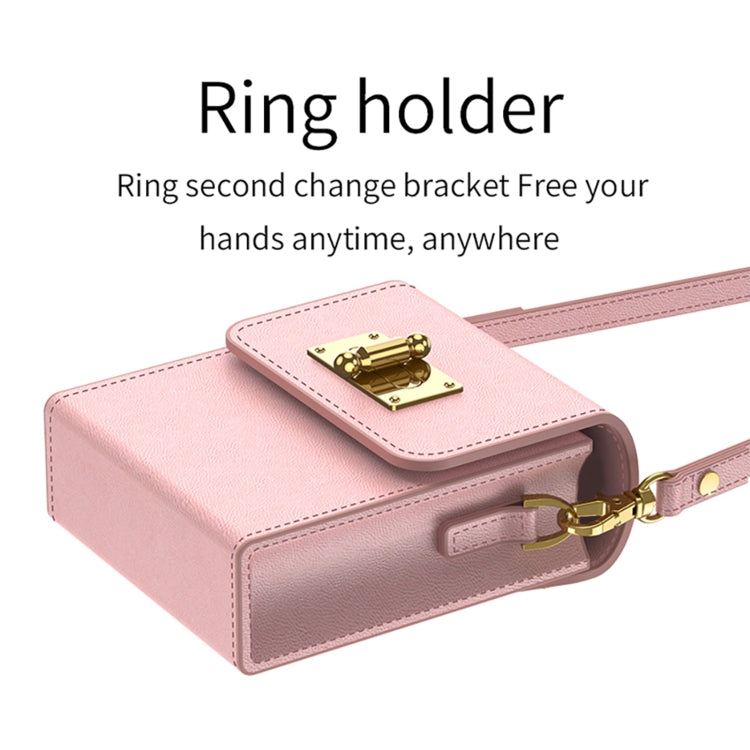 For Samsung Galaxy Z Flip5 GKK Plain Weave Mini Backpack Slim Phone Case with Ring(Black) - free shipping - PMC TechLife - Order now!
