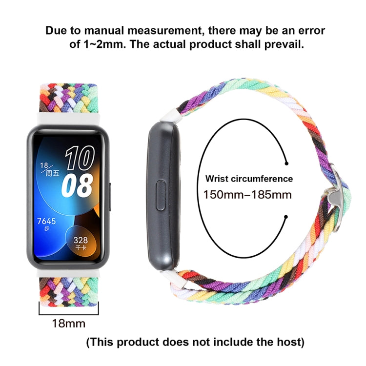 For Huawei Band 8 Nylon Braided Buckle Watch Band(Colorful) - Watch Bands by PMC TechLife | Online Shopping South Africa | PMC TechLife