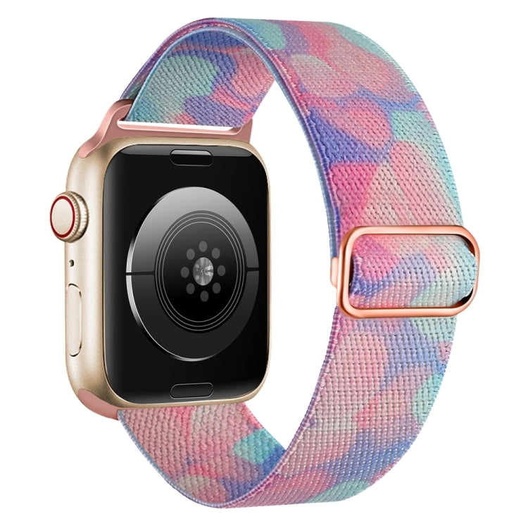 For Apple Watch Ultra 49mm Painted Pattern Nylon Replacement Watch Band(Water Fluid) - Watch Bands by PMC TechLife | Online Shopping South Africa | PMC TechLife