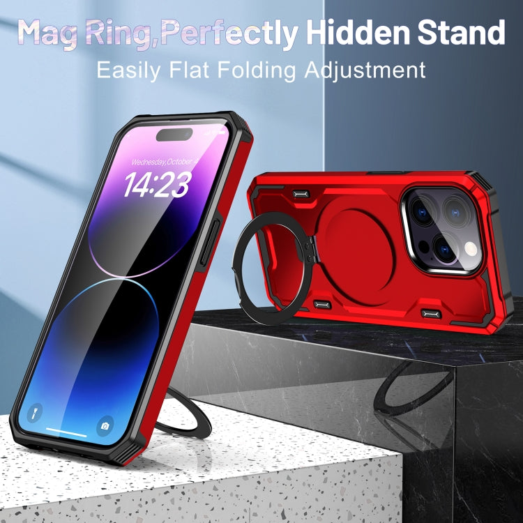 For iPhone 14 / 13 Patronus MagSafe Magnetic Holder Phone Case(Red) - free shipping - PMC TechLife - Order now!