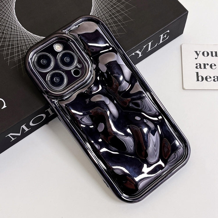 For iPhone 12 Electroplating Meteorite Texture TPU Phone Case(Black) - free shipping - PMC TechLife - Order now!