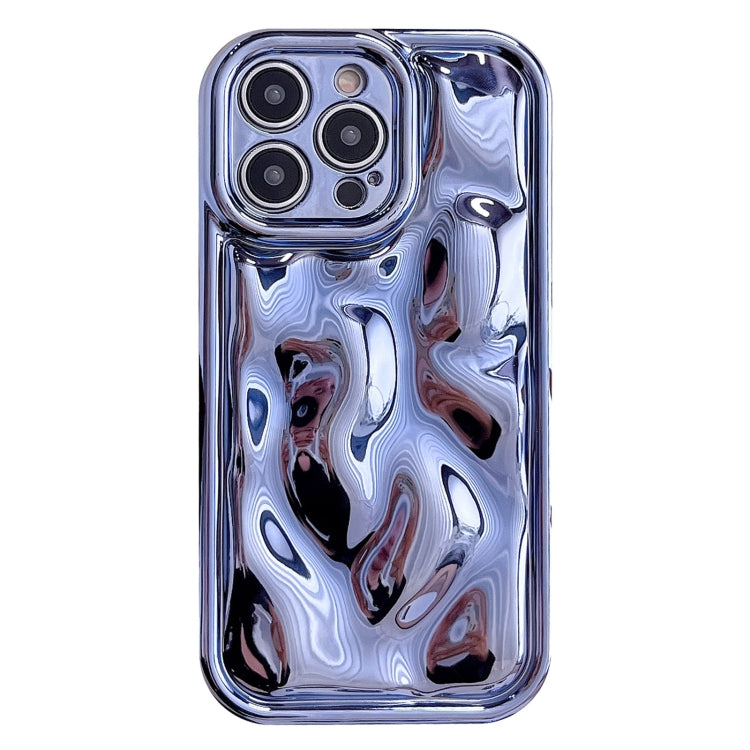 For iPhone 12 Pro Max Electroplating Meteorite Texture TPU Phone Case(Blue) - free shipping - PMC TechLife - Order now!